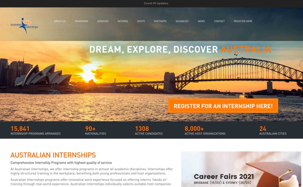 Australian Internships - Destino Education